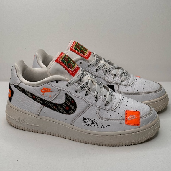 Nike Air Force 1 Low Premium Low Just Do It "White" AR7719-100 Mens 6.5Y - Picture 1 of 6